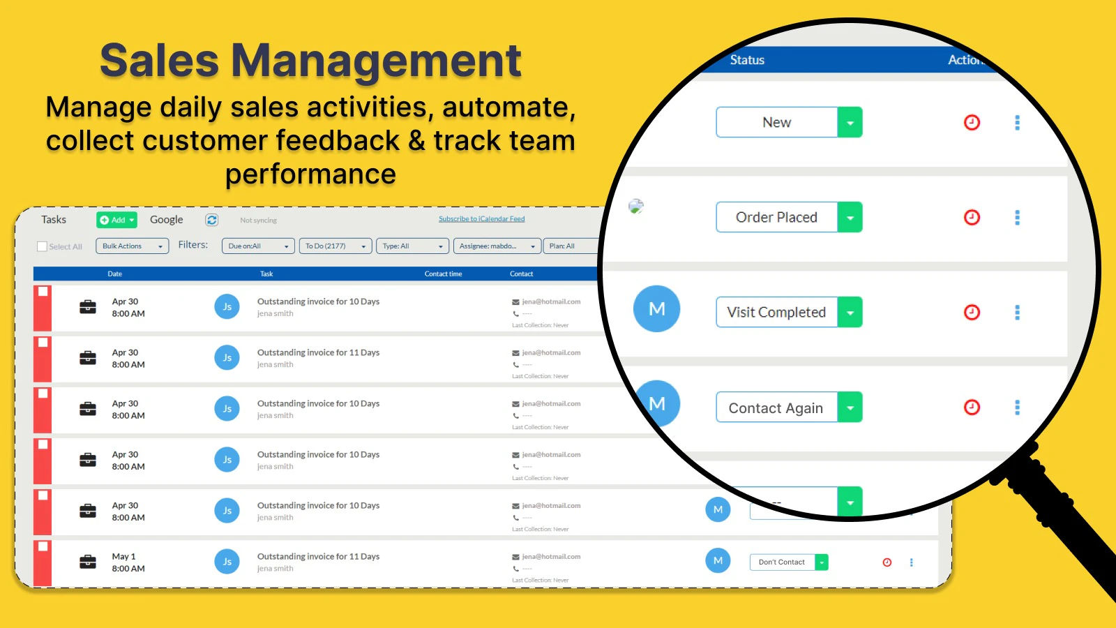 screenshot of Revamp CRM